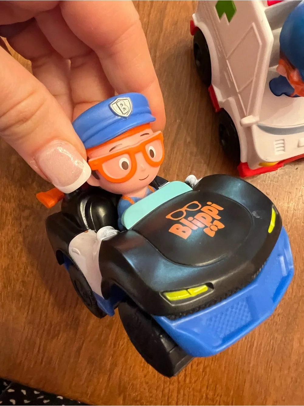 Blippi 2 Rescue Vehicles ambulance and police car Toy Set